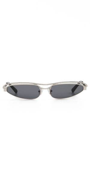 The Attico Attico73 Sunglasses Silver/Black/Grey One Size