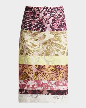 Stan Printed Midi Skirt