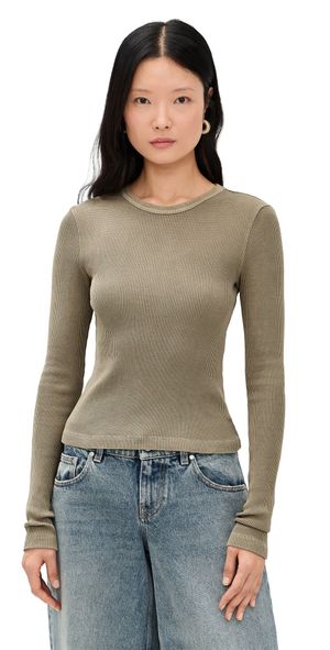 Citizens of Humanity Pilar Waffle Crewneck BEZAL XL