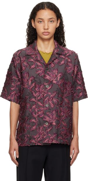 NEEDLES Purple Cabana Shirt
