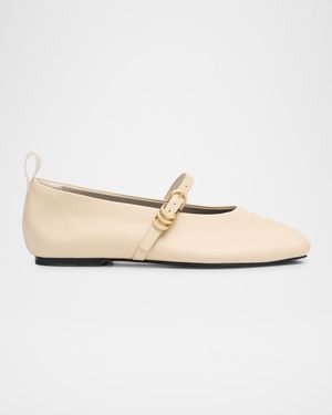 Spire Leather Mary Jane Ballerina Flats