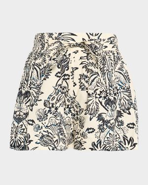 Rowan Belted Cotton Shorts