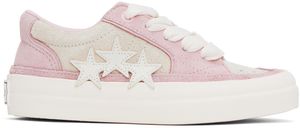 AMIRI Pink & White Sunset Skate Low Sneakers