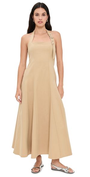 Seven Wonders Astrid Halter Midi Dress Camel L