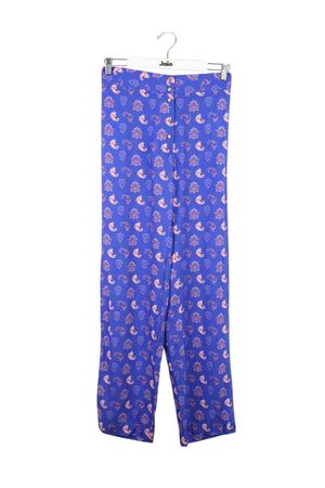 Heimstone - Seconde Main - Pantalon droit bleu - Taille M - Bleu
