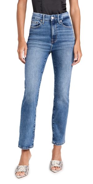 Good American Always Fits Good Legs Straight Jeans Indigo316 20-26