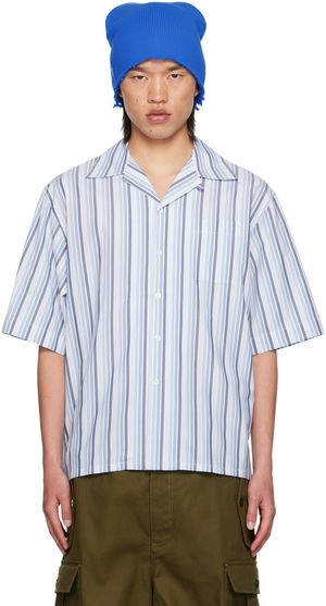 Marni Blue Striped Shirt