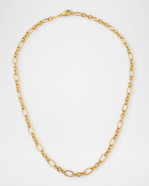 Golden Dreams 18K Yellow Gold Oval Link Stations Necklace