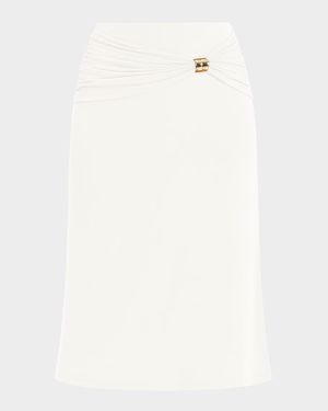 Valentina Drape Midi Skirt
