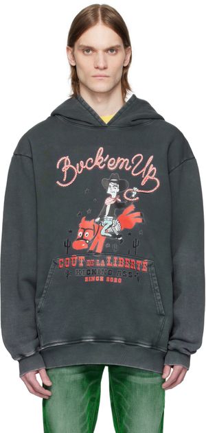 COÛT DE LA LIBERTÉ Gray Killian 'Buck'em' French Terry Hoodie