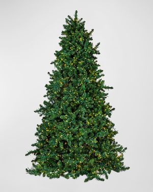 Royal Majestic Pine Pre-Lit Christmas Tree w/ Cluster Warm White LED Lights, 7.5'
