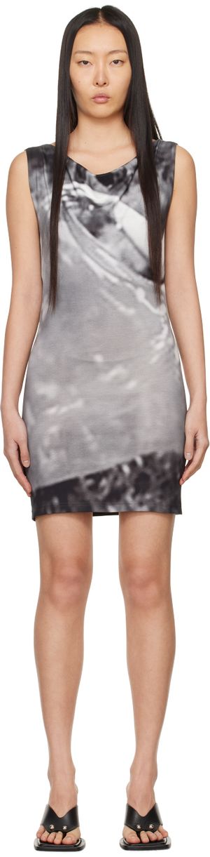 ELLISS SSENSE Exclusive Gray Float Minidress