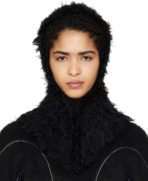 Kiko Kostadinov Black Carla Knitted Hood
