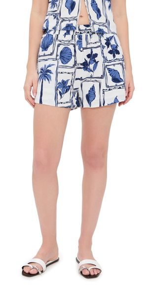 MINKPINK Sylvie Elasticated Shorts Postcard-Floral S