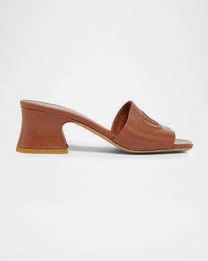 55mm Soleil Block-Heel Mules