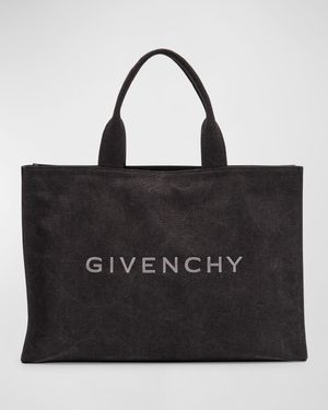 Men's Canvas Logo Tote Bag