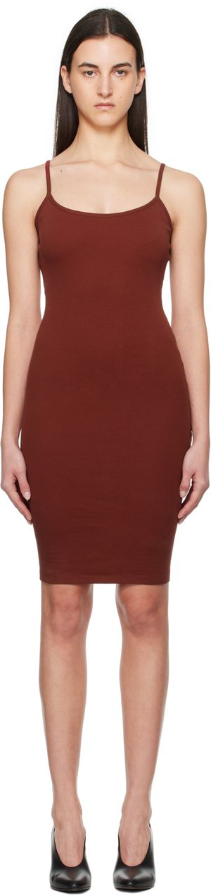 FLORE FLORE Burgundy Bibi Minidress