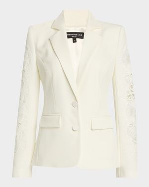 Venturi Lace Combo Blazer