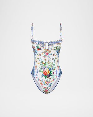 Tiles Darls Ruched Underwire One-Piece Swimsuit