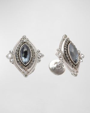 Men's Romero Hematite Quartz Sterling Silver Cufflinks