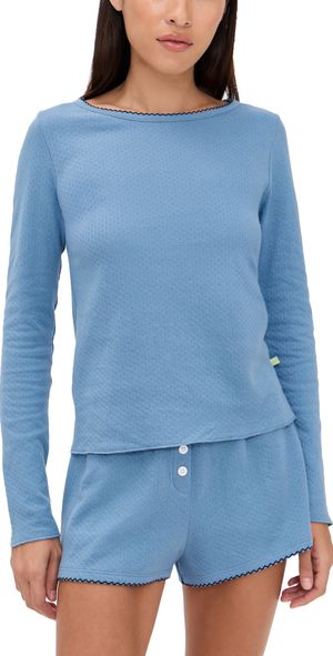 Cozyland by Morgan Lane Ellie Tee Periwinkle L