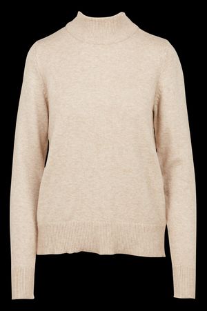 Vila - Pull col montant - Taille S - Beige