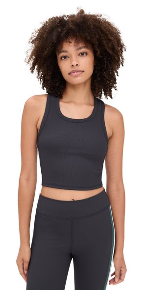 The Upside Limiter Sophie Crop Tee Charcoal XL