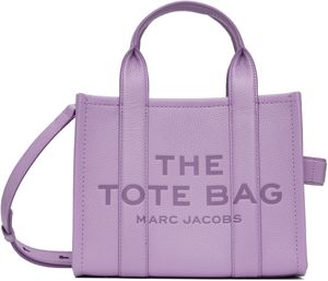 Marc Jacobs Purple 'The Leather Small' Tote