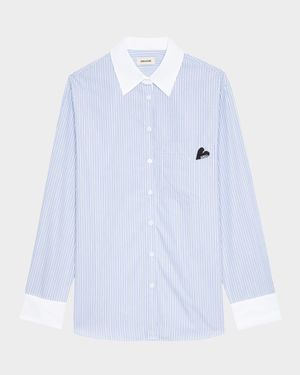 Morning Pop Striped Button-Front Shirt