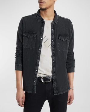 Men's Arvon Washed Slub Western Shirt