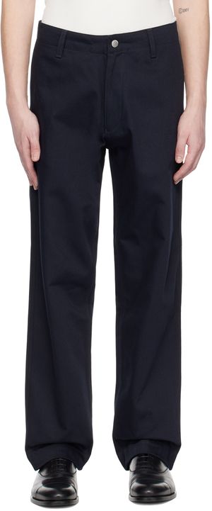 Emporio Armani Pantalon Bull bleu marine
