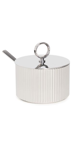 Georg Jensen Bernadotte Sugar Bowl & Spoon Silver One Size