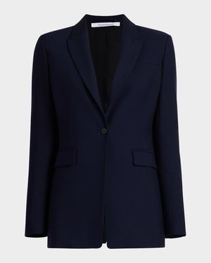 Single Button Blazer Jacket