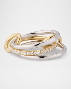 Sonny Two-Tone Ring with Diamonds