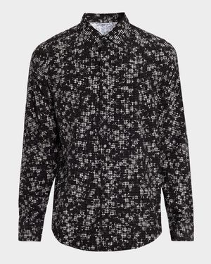 Men's Cotton Taj Mahal Button-Down Shirt