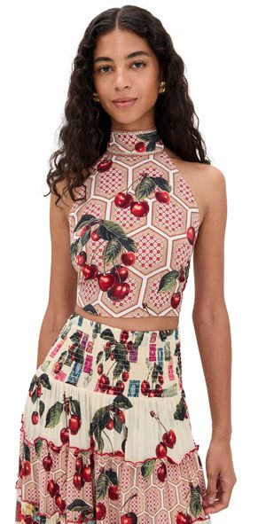 Camilla Halter Tie Back Top Notes From The Road XS/S