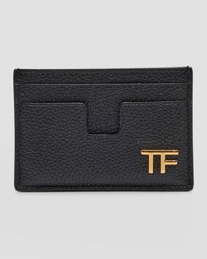 TF Card Holder in Grained Leather