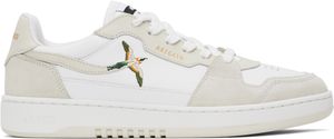 Axel Arigato Baskets basses Dice blanc et beige à image d'oiseau
