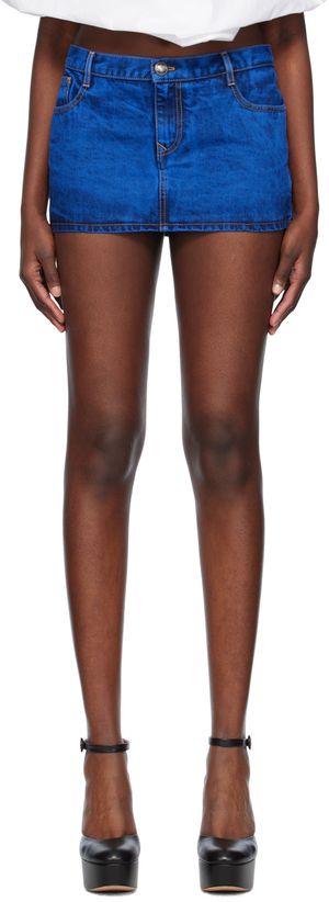 Vivienne Westwood Blue Foam Denim Miniskirt