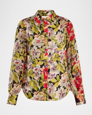 Dare Long-Sleeve Canyon Bloom Top