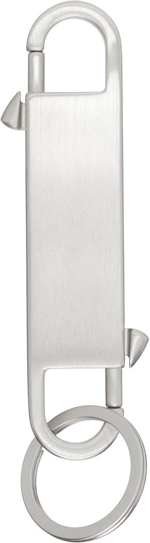 Rick Owens Silver Hollywood Gemini Keychain