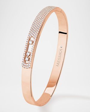 MOVE NOA 18K ROSE GOLD DIAMOND BANGLE BRACELET