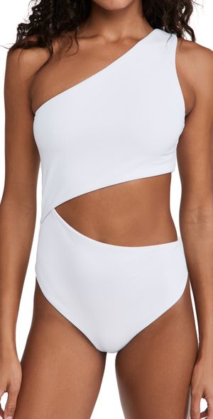 Beach Riot Celine One Piece White L