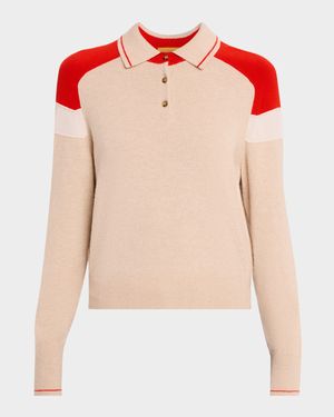 Alpine Collegiate Cashmere Polo Sweater