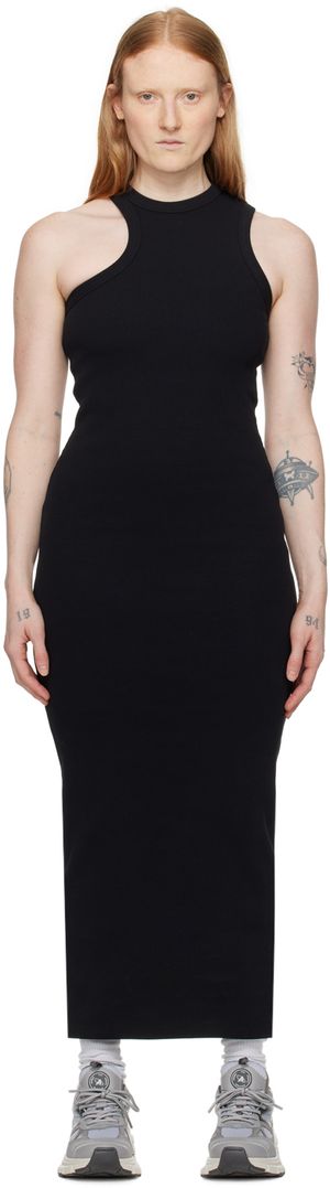 Axel Arigato Black Scoop Asymmetric Maxi Dress