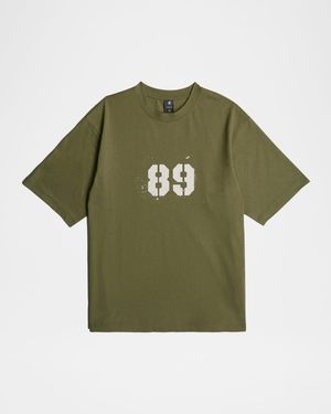 Men's Sprayed 89 Back Organic Cotton T-Shirt