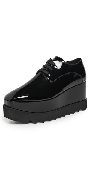 Stella McCartney Elyse Patent Alter Mat Sneakers Black 38
