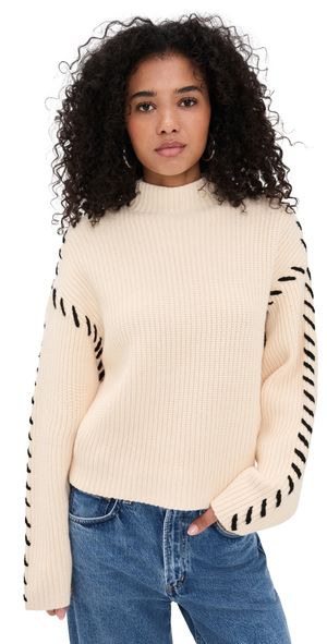 BLANKNYC Steady Ground Sweater Cream M