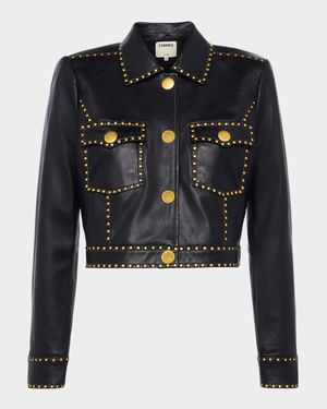 Winsome Studded Leather Jacket
