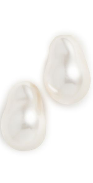 Lele Sadoughi Baroque Pearl Studs Ivory One Size